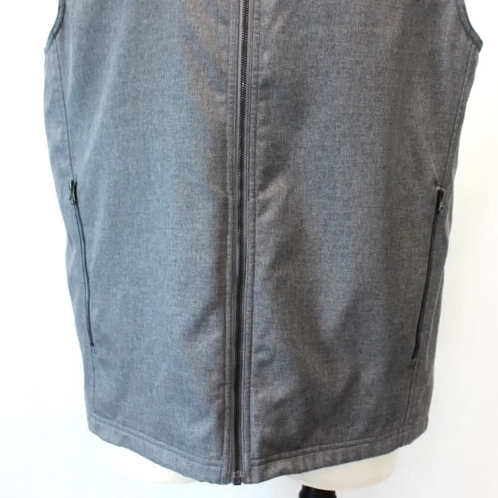 Exofficio Gray Full Zip Pockets Vest Coat Jacket XL